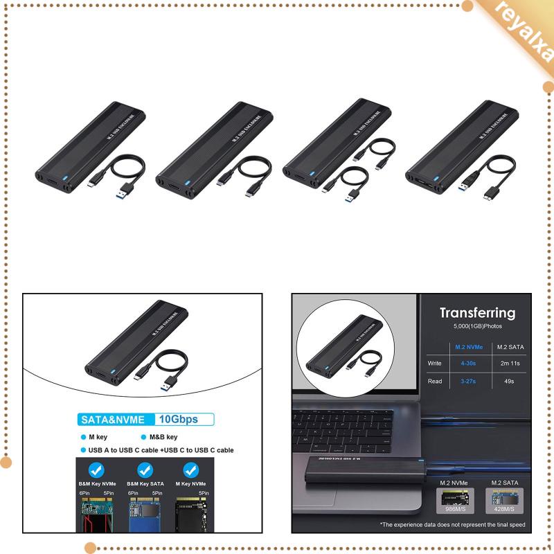 Hộp Đựng Ổ Cứng Ngoài M.2 USB C 10 Gbps Bằng Hợp Kim Nhôm