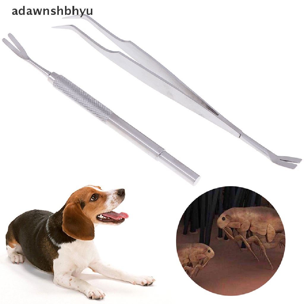 1 Cây Lấy Bọ Chét Bằng Thép Hai Đầu Tiện Dụng Cho Thú Cưng