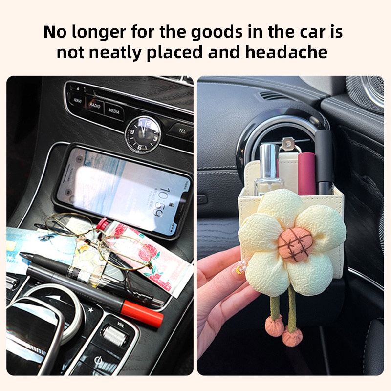 Hộp đựng đồ đa năng treo bảng điều khiển ô tô cho điện thoại di động/ trang trí nội thất YKD