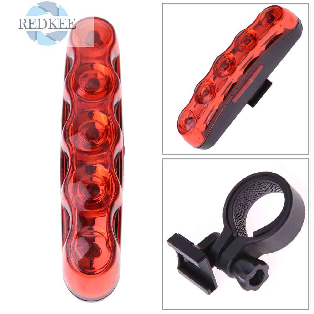 Đèn Led 5 Bóng Gắn Sau Xe Đạp Chống Nước Chống Sốc LPE7