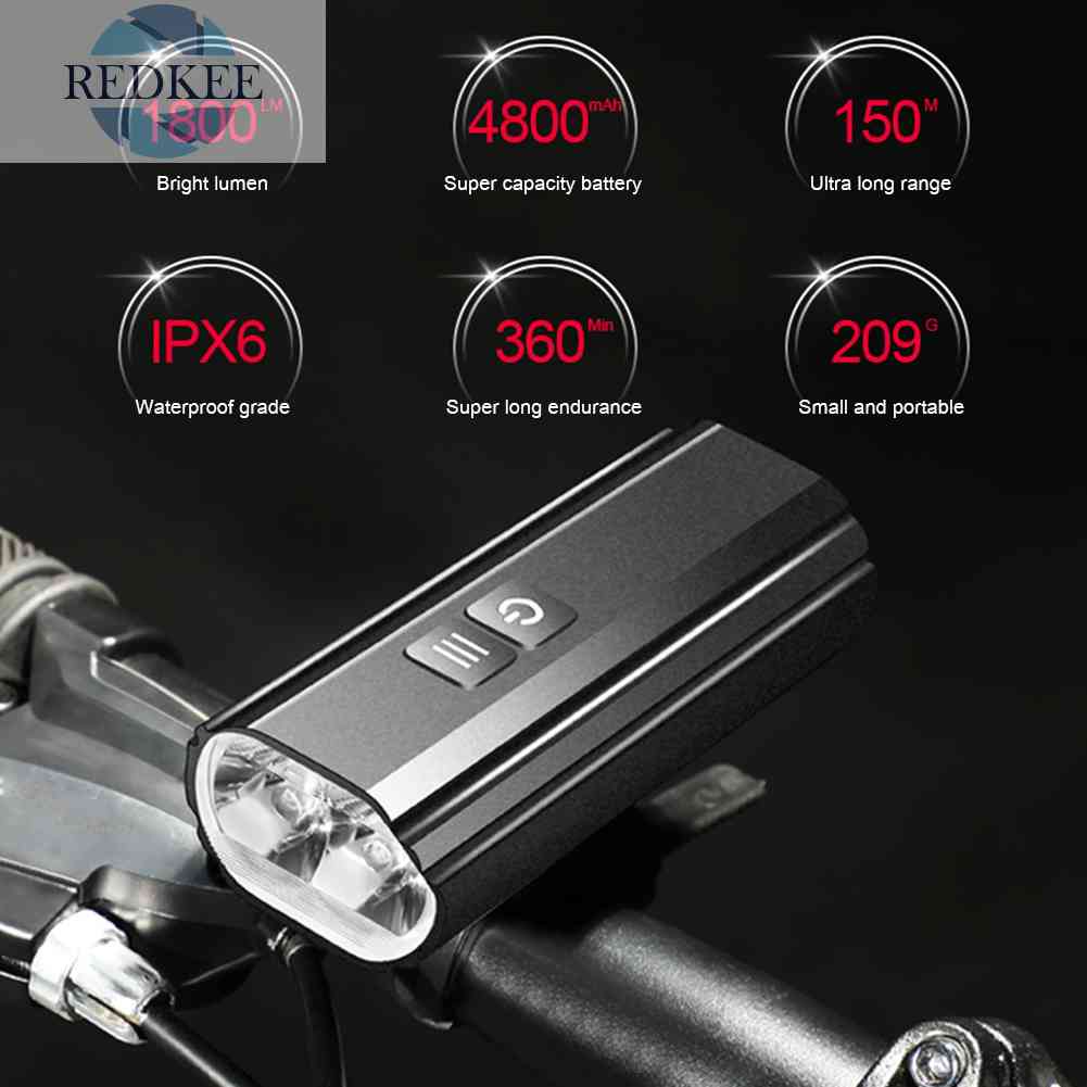 Đèn Pha Chống Nước 20W 1800LM Cho Xe Đạp Leo Núi