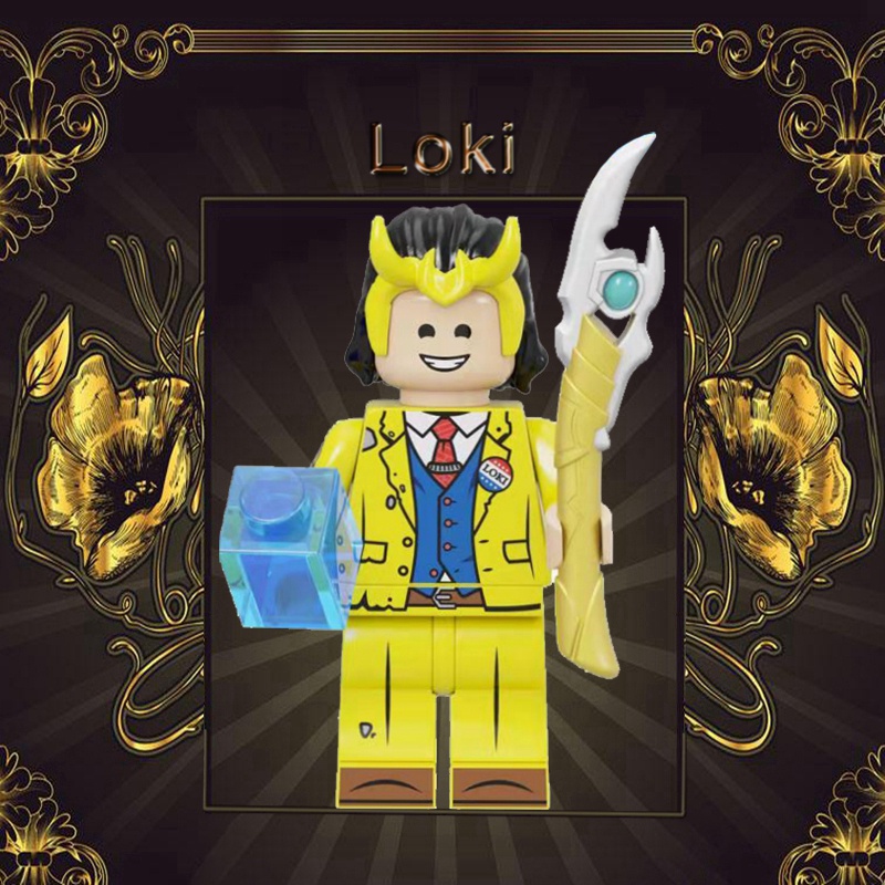 Mô Hình Đồ Chơi Lắp Ráp Nhân Vật Loki Thor Marvel Dùng Làm Quà Tặng Cho Bé DIY