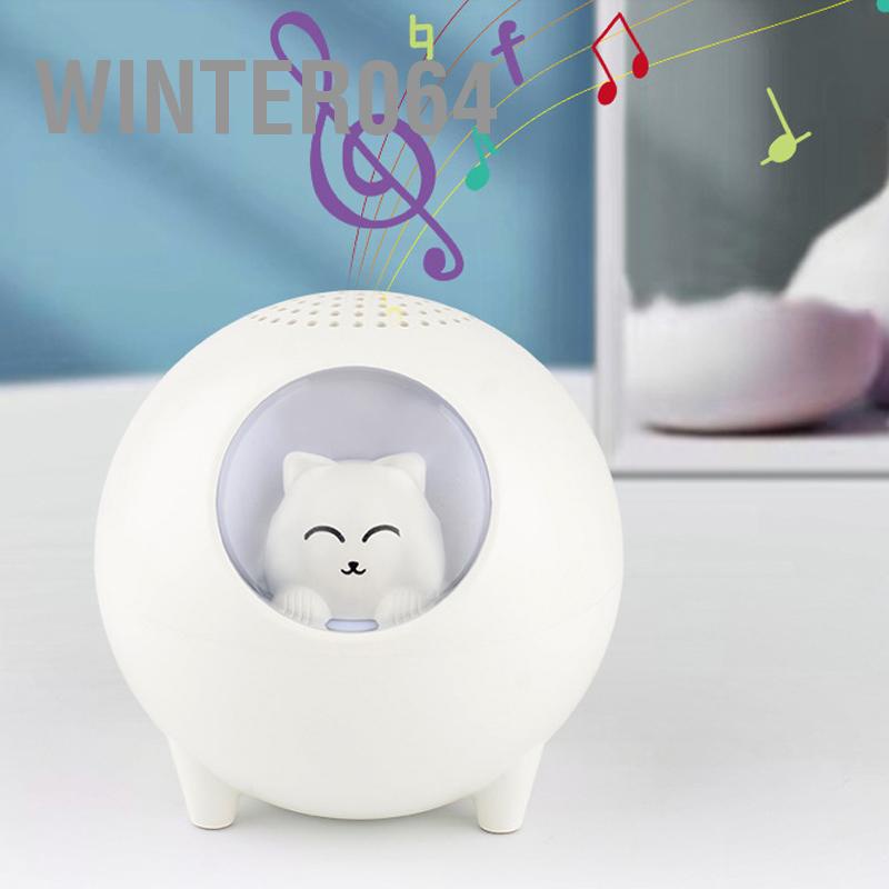 Winter064 Đèn ngủ Loa Bluetooth Di động Âm thanh lớn thông minh dễ thương cho phòng