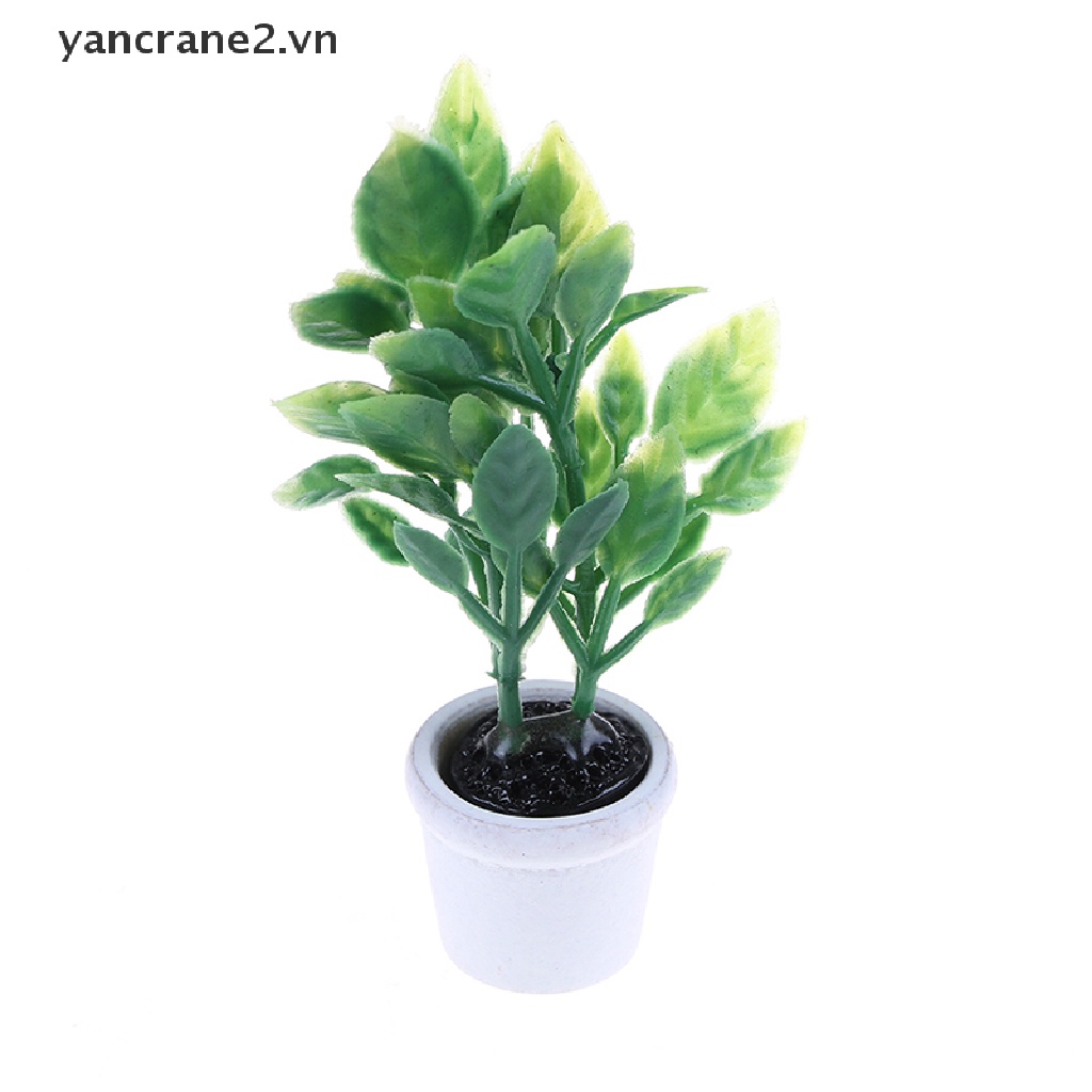 Phụ Kiện Trang Trí Nhà Búp Bê Miniatura Màu Xanh Lá DIY 1: 12 yancrane2.vn