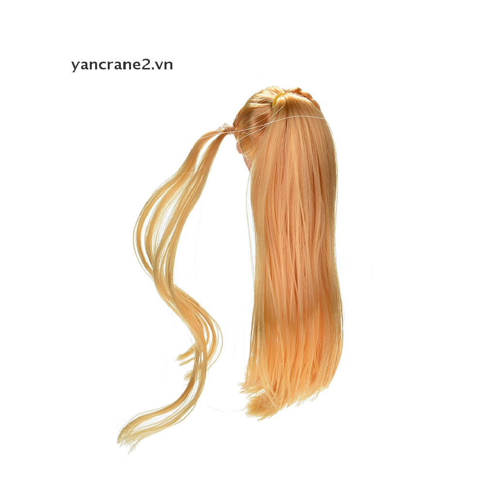 1 Bộ Tóc Giả Thẳng Dài Màu Vàng Dành Cho Búp Bê Barbies 11 &quot;yancrane2.vn
