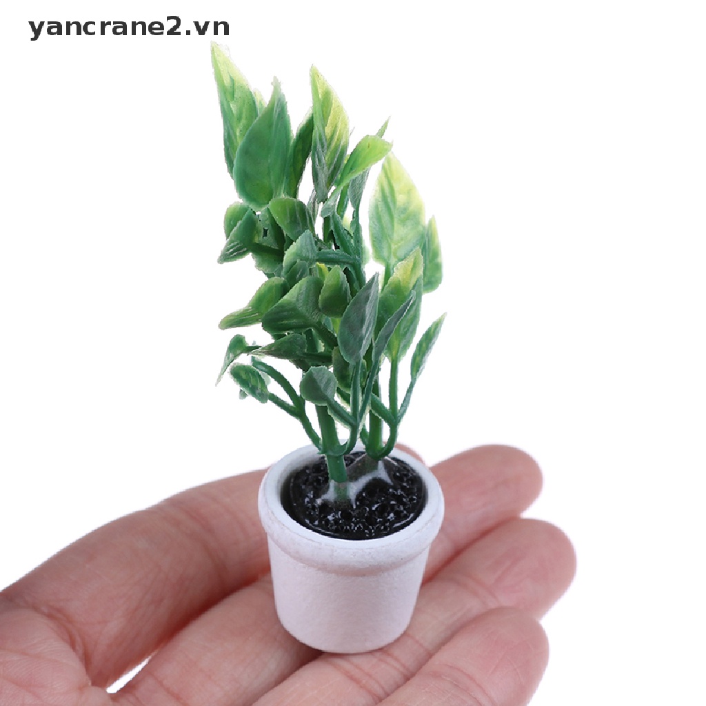 Phụ Kiện Trang Trí Nhà Búp Bê Miniatura Màu Xanh Lá DIY 1: 12 yancrane2.vn