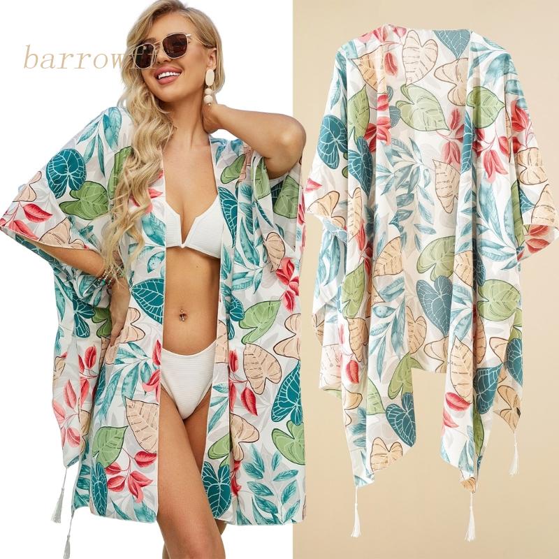 Brroa Bộ Đồ Bơi Voan Họa Tiết Hoa Thời Trang Mùa Hè Quyến Rũ Cho Nữ