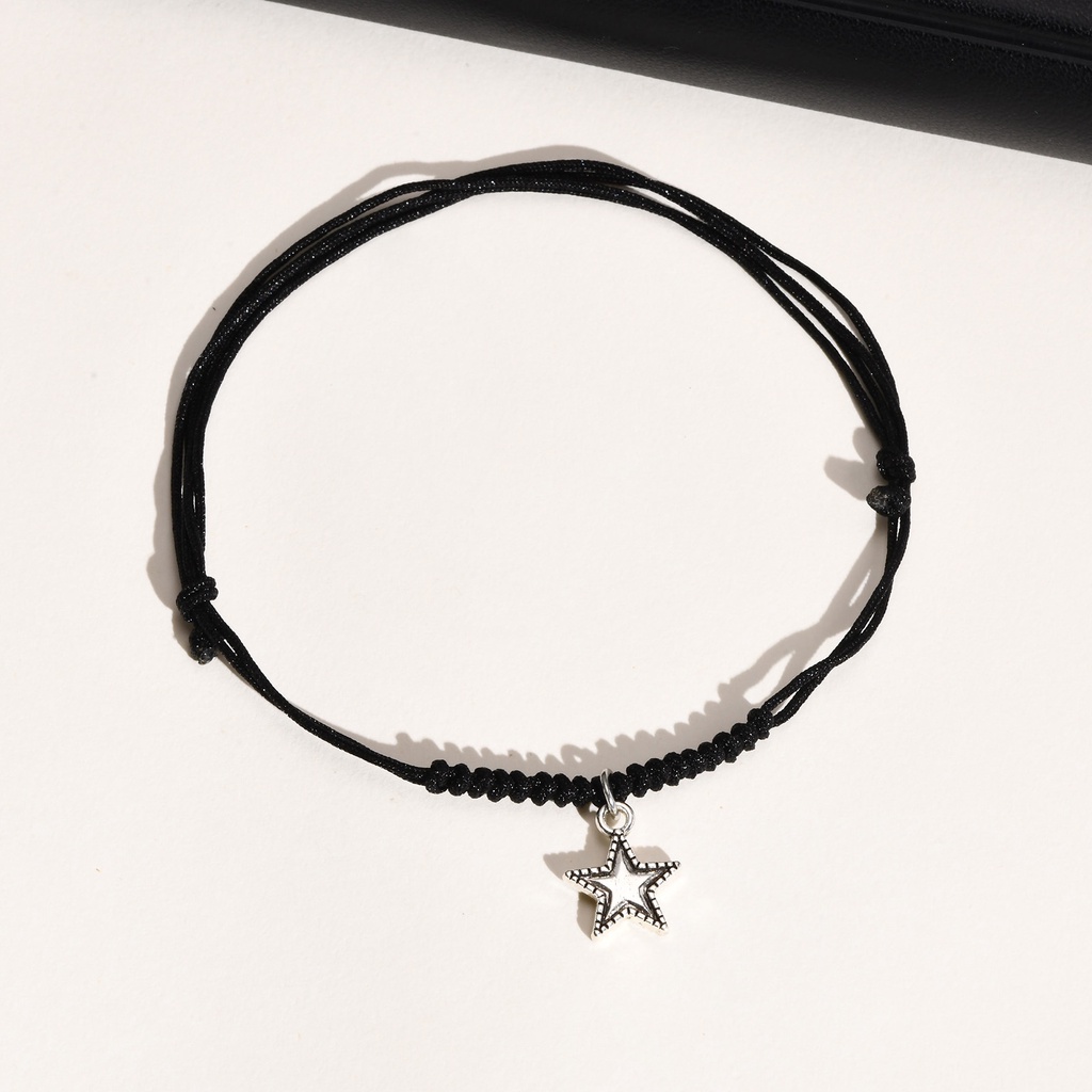 Lắc Chân Bằng Hợp Kim Thép Hình Ngôi Sao Năm Cánh Có Thể Điều Chỉnh Kích Thước Thời Trang Cho Nam