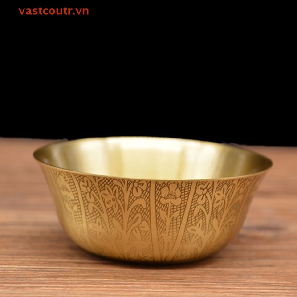 Chén Uống Nước Bằng Đồng Phong Cách Tây Tạng