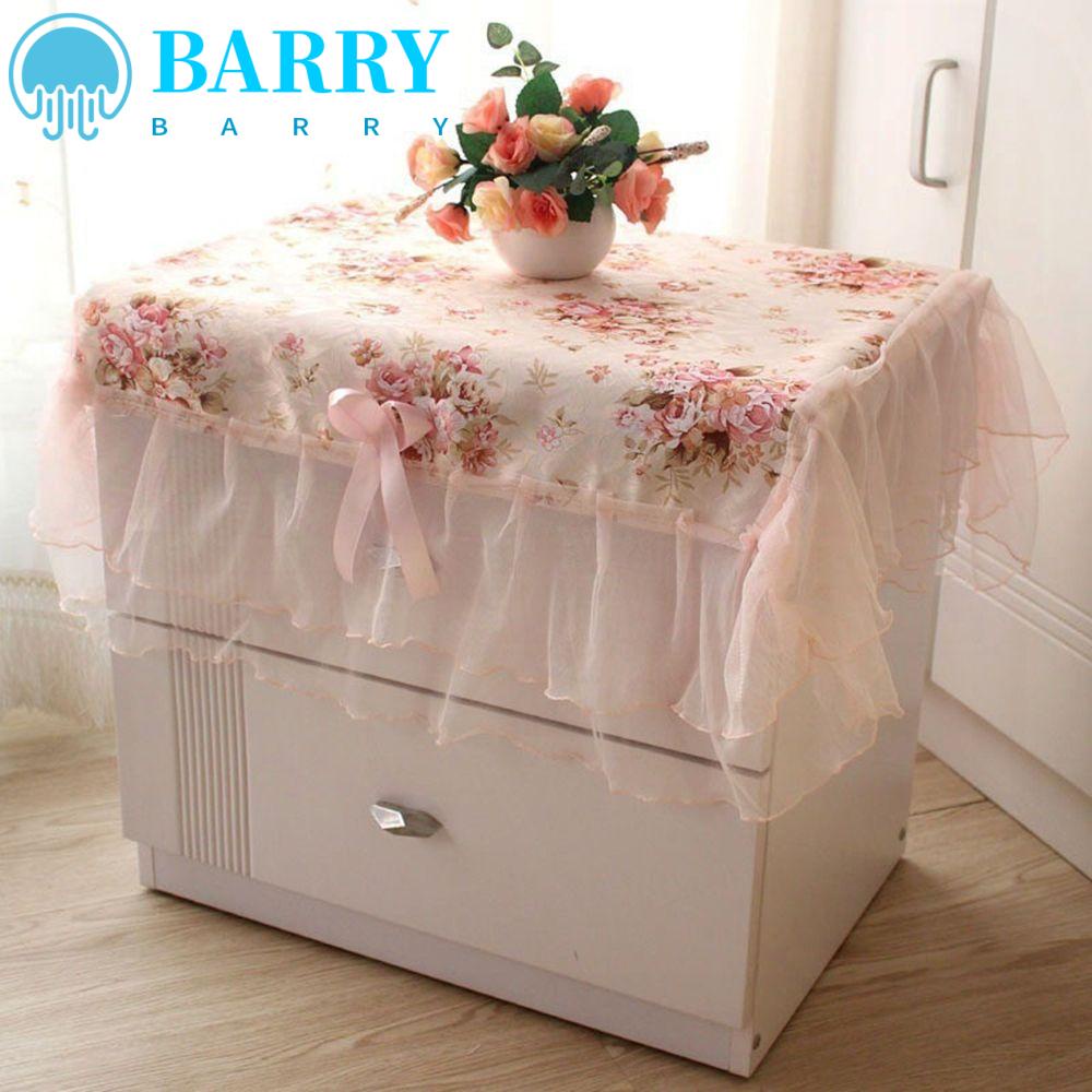Khăn Trải Bàn Hình Chữ Nhật 75x80cm Phối Ren Hoa Nhiều Màu Chống Bụi