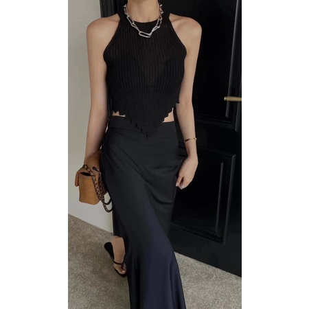 NZN Giày Thể Thao Thời Trang Hàn Quốc Dành Cho Nữ Áo Dệt Kim Hai Dây Dáng Dài Và Ngắn Gợi Cảm Cho Nữ