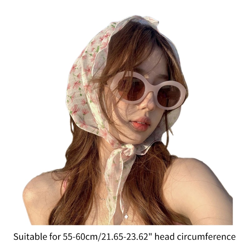 Khăn Trùm Đầu Họa Tiết Hoa Cho Nữ