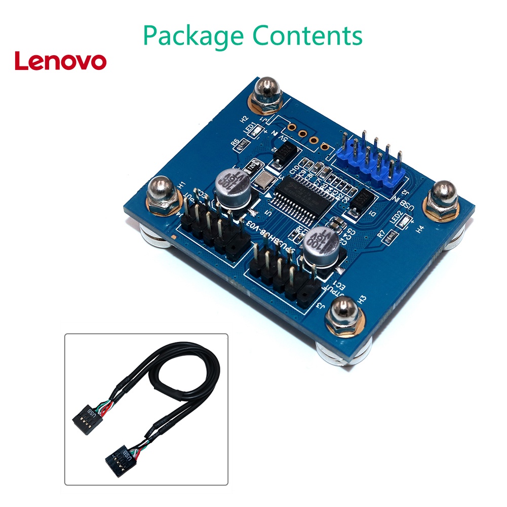 Hub 4 Cổng USB 2.0 Tốc Độ Cao Với Đế Nam Châm Đèn LED 5V