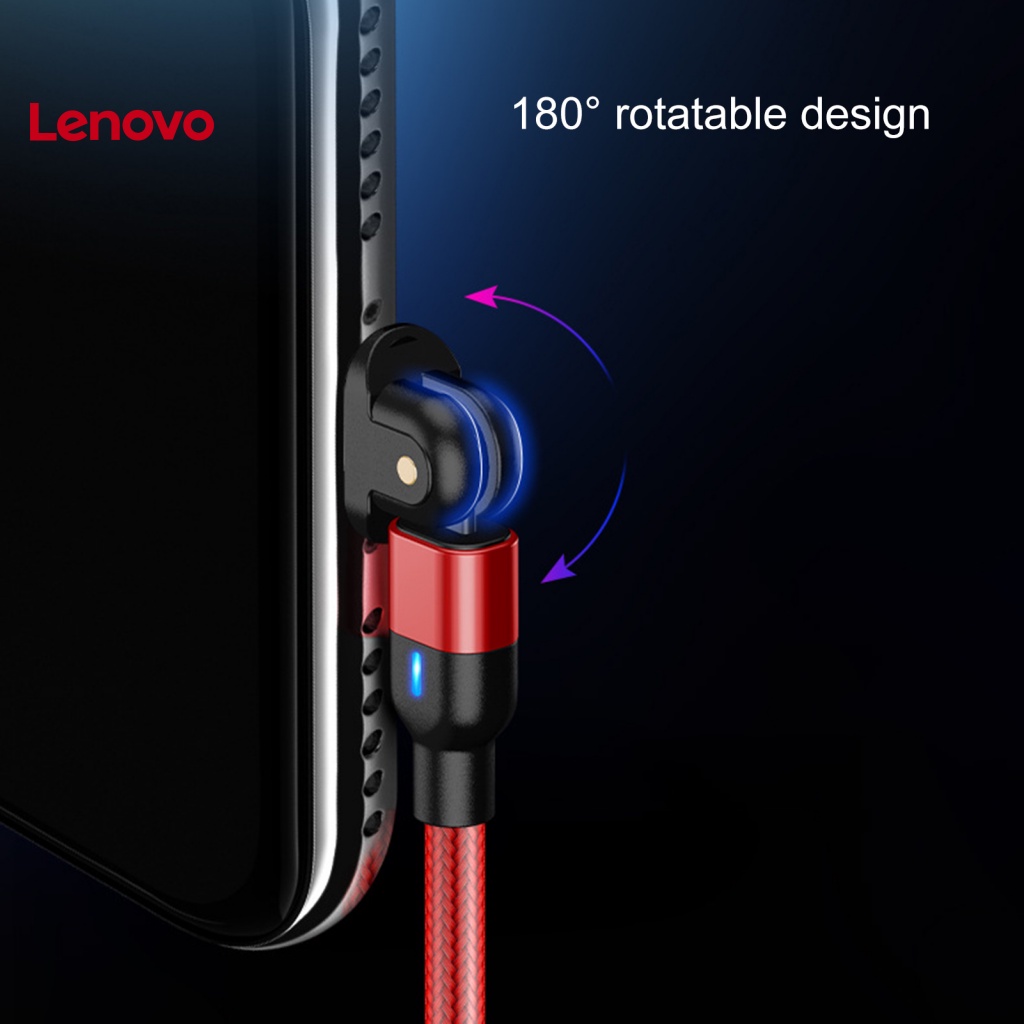 Dây Cáp Sạc Type-C Xoay 180 Độ Chống Rối Bằng Nylon Cho Điện Thoại