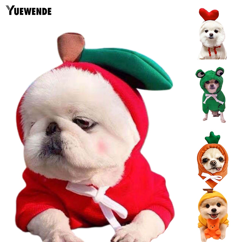 Áo Hoodie Có Dây Rút Hình Củ Cà Rốt / Chuối Giữ Ấm Mùa Thu Đông Cho Cún Cưng