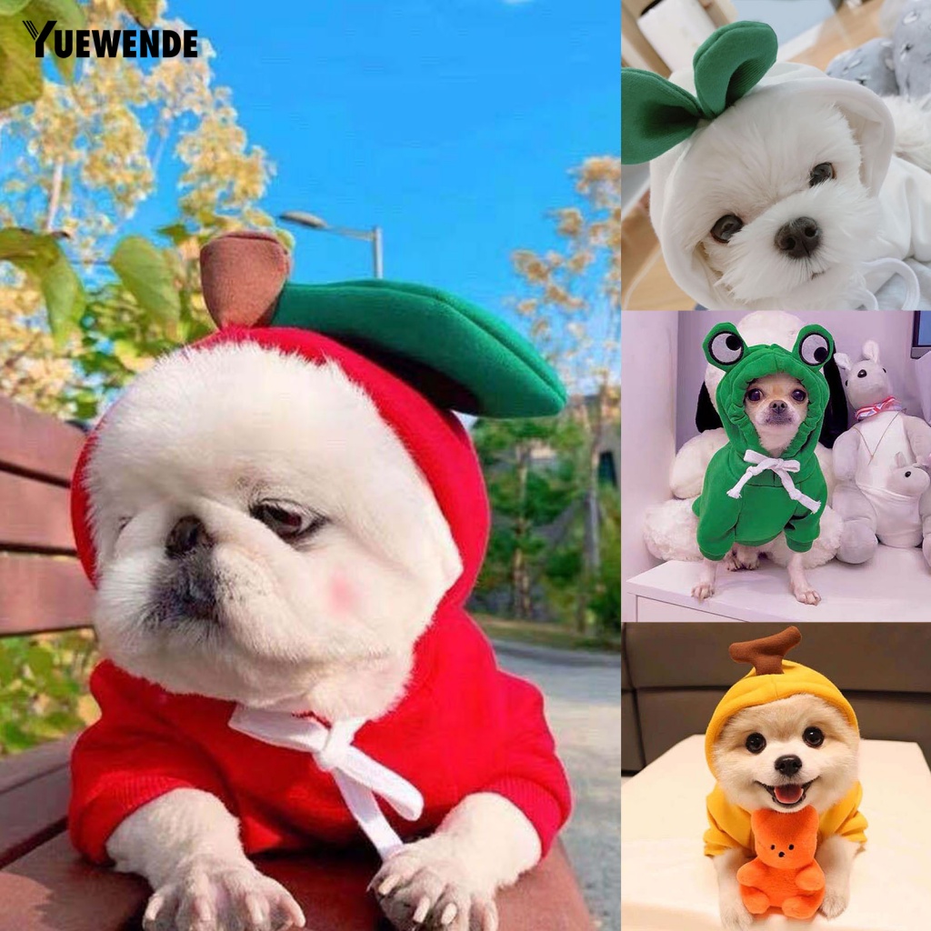 Áo Hoodie Có Dây Rút Hình Củ Cà Rốt / Chuối Giữ Ấm Mùa Thu Đông Cho Cún Cưng