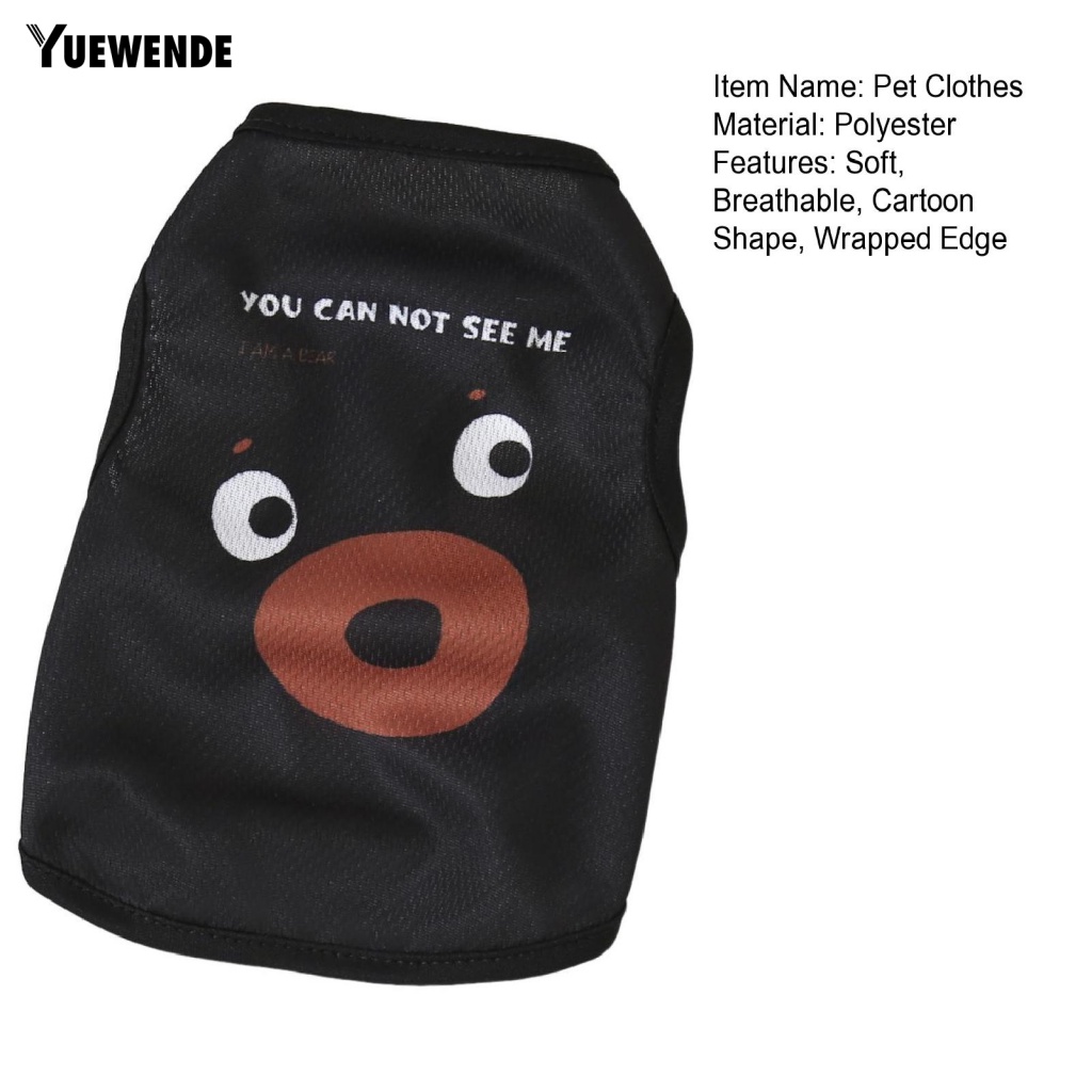 Áo Thun Ba Lỗ Thoải Mái In Họa Tiết Động Vật Dễ Thương Dành Cho Thú Cưng