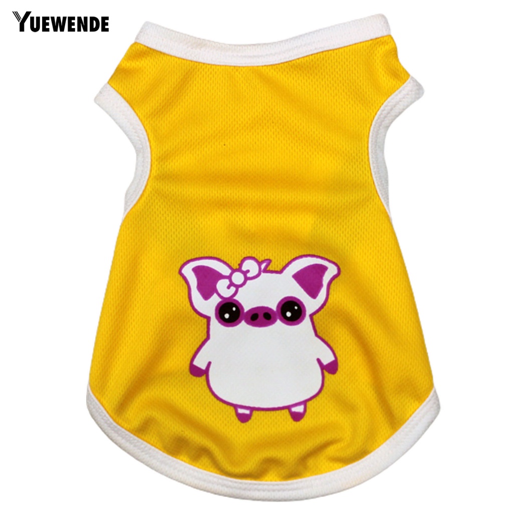 Áo Không Tay In Họa Tiết Hoạt Hình Thời Trang Cho Thú Cưng