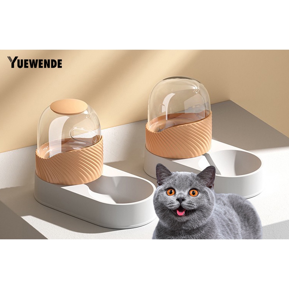 1 Bộ Dụng Cụ Cho Thú Cưng Ăn Tự Động Chia Ngăn Khô Và Ướt