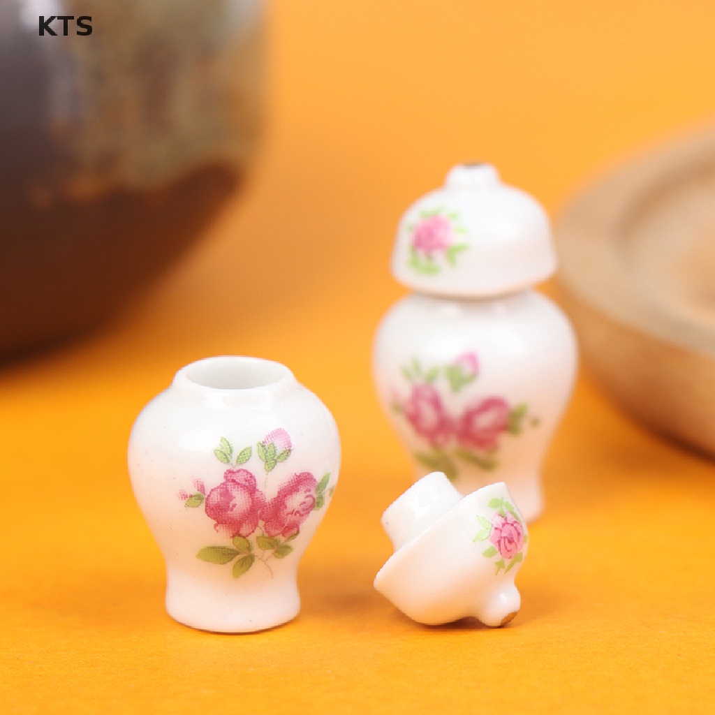 Hũ Gốm Mini Tỉ Lệ 1: 12 Xinh Xắn Dùng Để Trang Trí Nhà Búp Bê