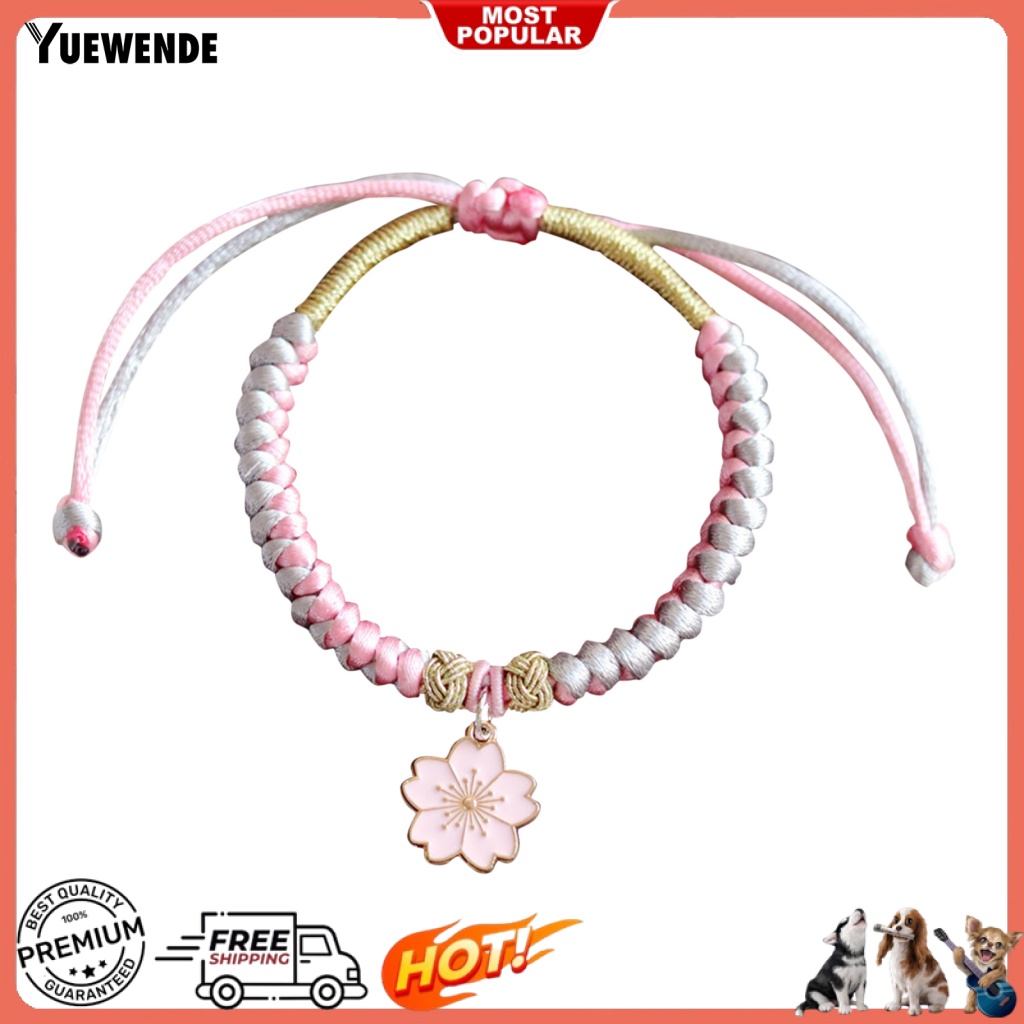 Dây Dắt May Mắn YE.B Kèm Đồ Trang Trí Đeo Cổ Cho Thú Cưng