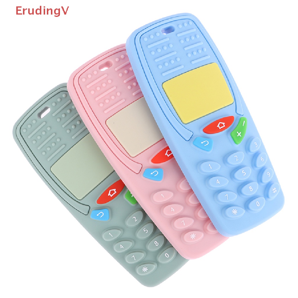 Đồ Chơi Nhai Gặm Hình TV Bằng Silicone Có Điều Khiển Từ Xa Cho Bé Gái