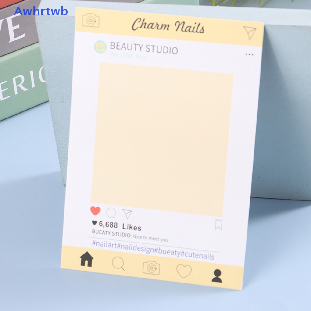 Set 10 Móng Tay Giả Trưng Bày Dạng Nhấn Tiện Dụng Mới