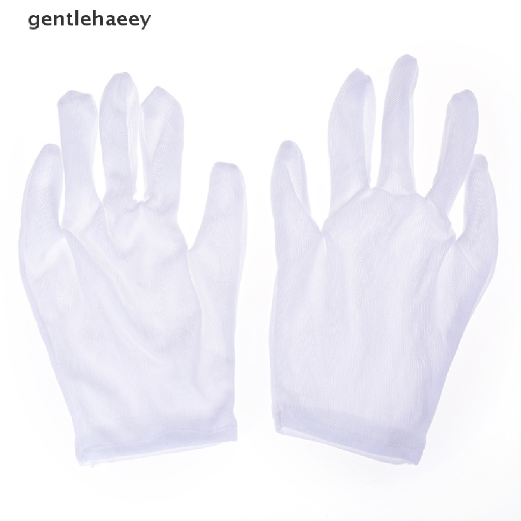 1 Đôi Găng Tay Cotton Trắng Biểu Diễn Ảo Thuật Gia Cho Lễ Halloween