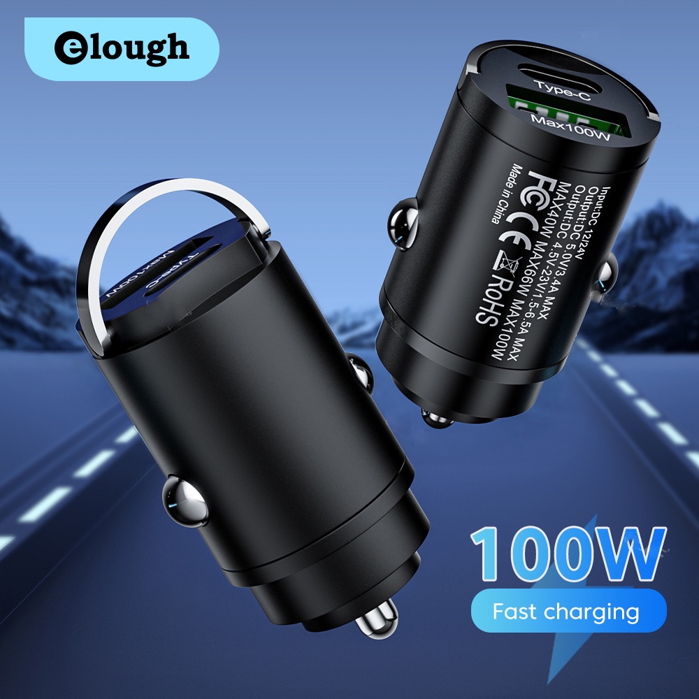 Tẩu Sạc Nhanh PD QC 3.0 100W Mini USB Cho Xe Ô Tô | BigBuy360 - bigbuy360.vn