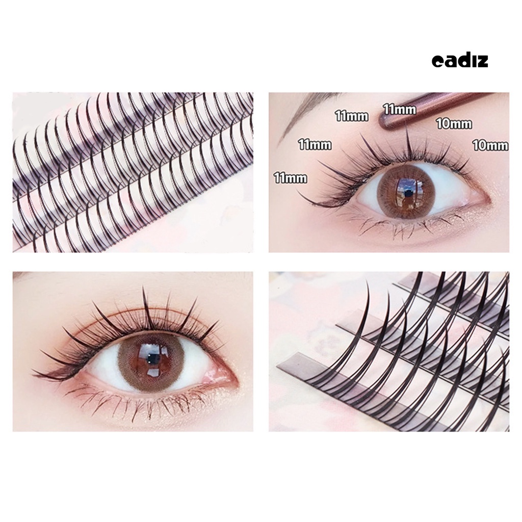 1 Hộp Lông Mi Giả Kiểu Đuôi Cá Kháng Nước Tuyệt Vời Trang Điểm Chuyên Nghiệp Cho Nữ