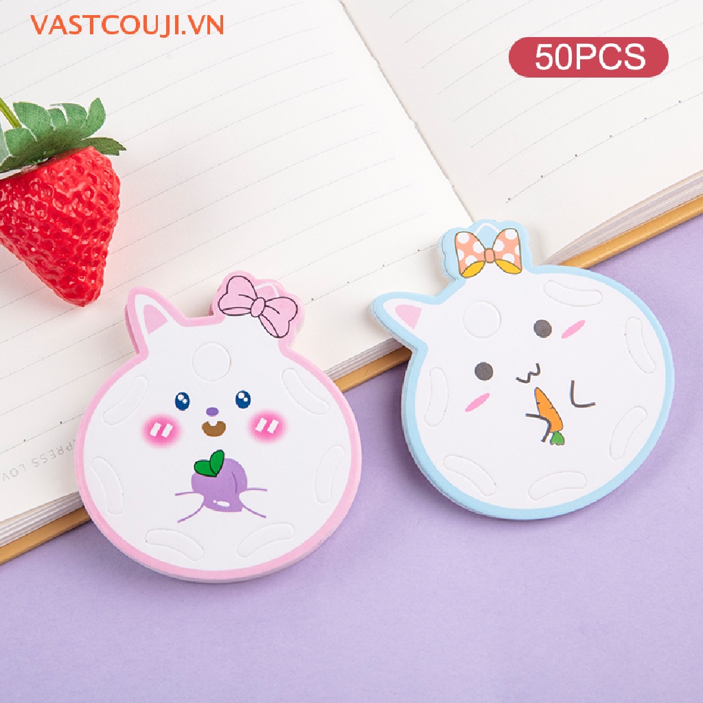 Set 50 Kẹp Tóc Mini Hình Thỏ / Cá Mập Bằng Giấy Dễ Thương