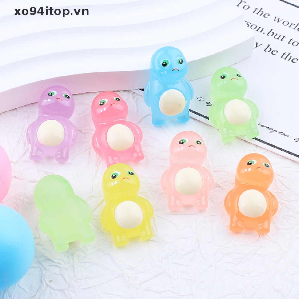 Xoitop Set 5 Đồ trang trí Khủng Long Hoạt Hình Màu Dạ Quang Trang Trí Tiểu Cảnh