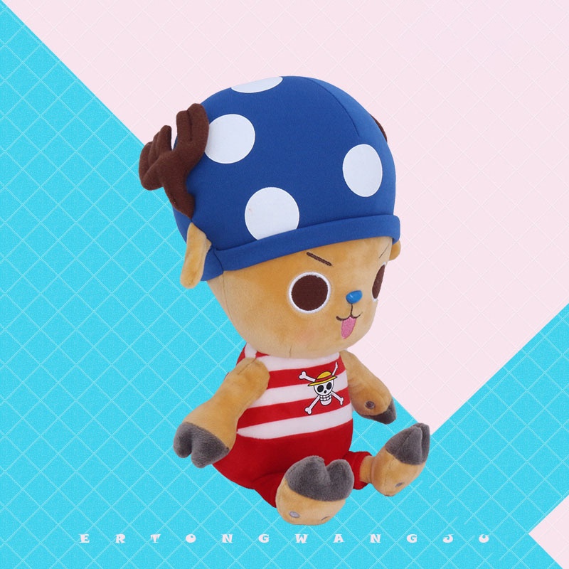 Thú Nhồi Bông Mềm Mại Hình Nhân Vật One Piece Trang Trí