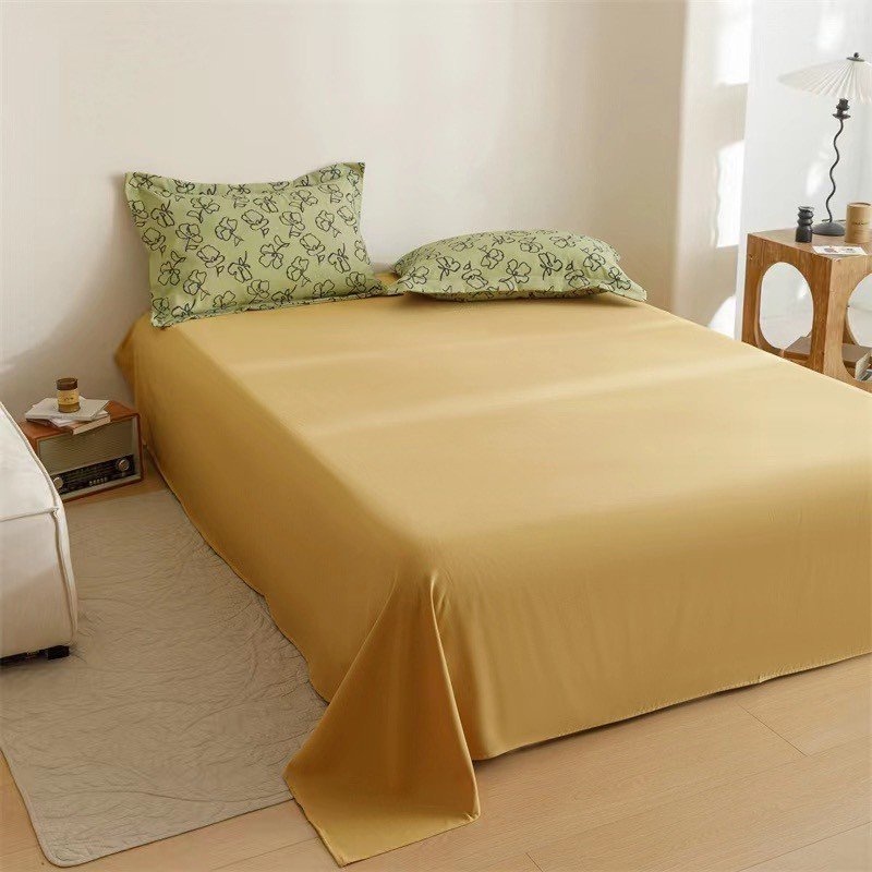 Bộ chăn ga gối Cotton Đũi VIE HOME - Bedding mềm mát nhiều họa tiết đẹp Drap nhiều kích thước bọc nệm M4,m6,M8