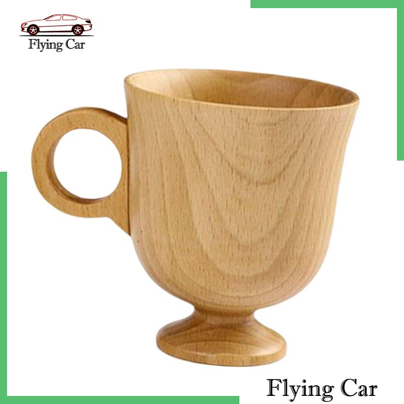 Cốc Uống Trà Cà Phê / Nước Ép Bằng Gỗ Trơn Kiểu Vintage Lzdjfmy2
