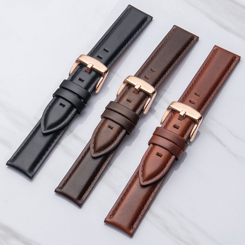 Dây Đeo Bằng Da Thật Dành Cho Đồng Hồ dw 12mm 14mm 17mm 18mm 20mm