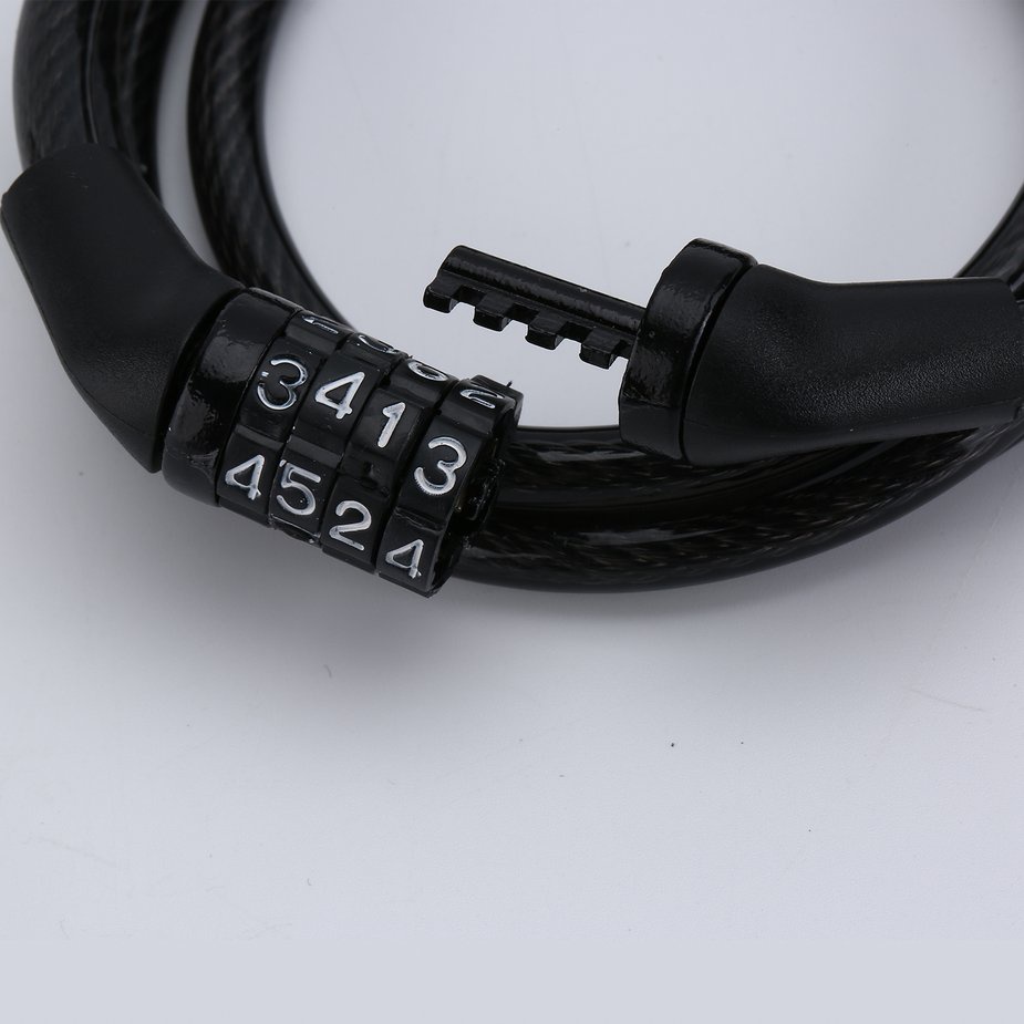 Bicycle Lock Code Key Locks Bike Cycling Password Combination Steel Wire Locks