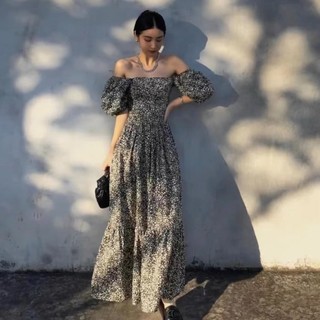 Váy hoa midi lụa sang chảnh 1929