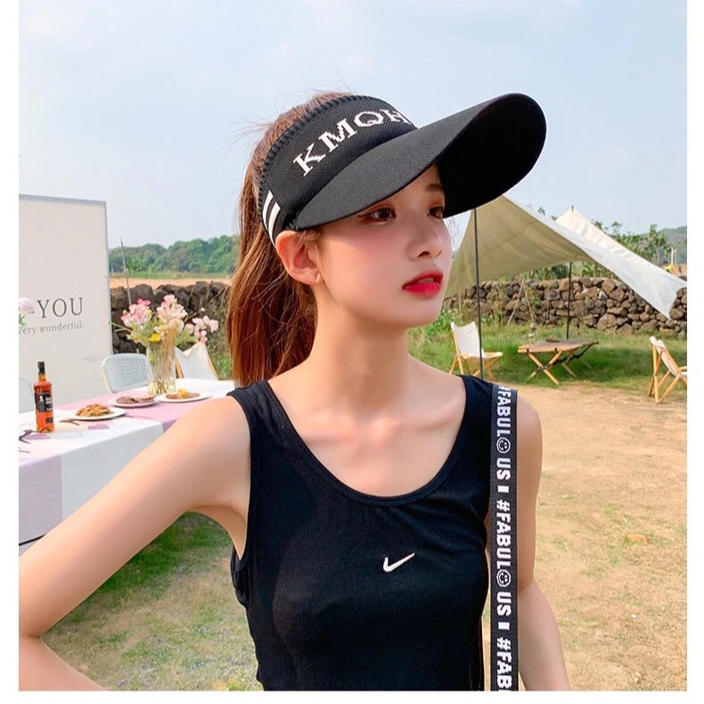 Mũ Lưỡi Trai Hở Chóp Chống Nắng Phong Cách Hàn Quốc Thời Trang Mùa Hè Hàng Mới Dành Cho Bạn Nữ Chạy Bộ Ngoài Trời