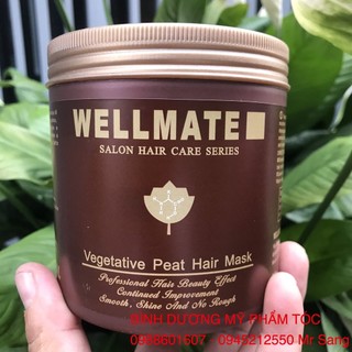 Kem ủ tóc siêu mượt Wellmate Vegetative Peat Hair Mask 500ml (2026)