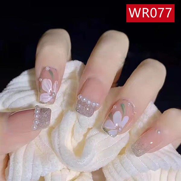 Móng tay giả nội địa cao cấp WR Series NAIL BOX 24 móng kèm keo dán