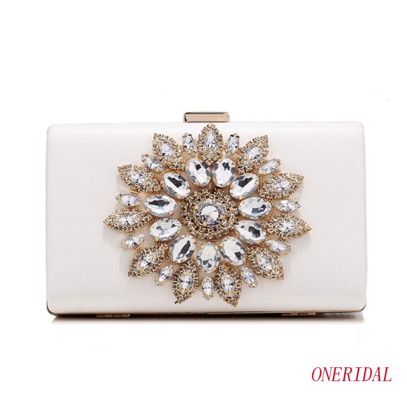 Ví Cầm Tay Đính Đá Lấp Lánh Thanh Lịch Dành Cho Nữ