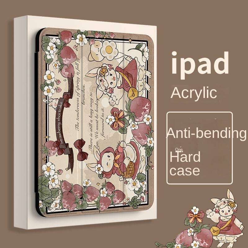 Ốp Máy Tính Bảng Bằng acrylic Hình Thỏ Cho iPad Air 4 Gen10 gen9 Air4 5 10.9 gen9 gen8 gen7 10.2Air1 / 2 9.7 Mini 4 5 Pro12.9