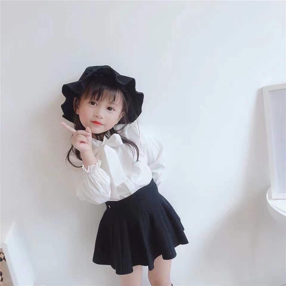 Đầm Ngắn Xếp Ly Eo Cao Bằng Vải cotton Phong Cách Hàn Quốc Thời Trang Xuân Thu 2020 Dành Cho Bạn Nữ PGUZ