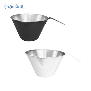 Cốc đong cà phê espresso Shamjina dung tích 100ml bằng thép không gỉ 304 có thang đo