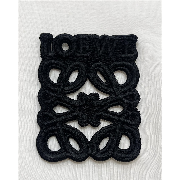 Áo Thun cotton Ngắn Tay Thêu logo monogram Mới L0EWE Dành Cho Nam Size S-4XL