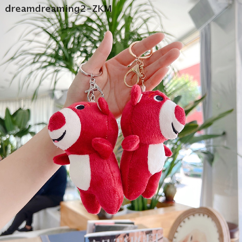 Búp Bê Đồ Chơi Hình Chú Gấu Và Dâu Tây Dễ Thương Kích Thước 12cm