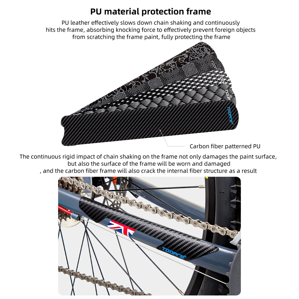 Miếng Dán Bảo Vệ Khung Dây Xích Xe Đạp Leo Núi