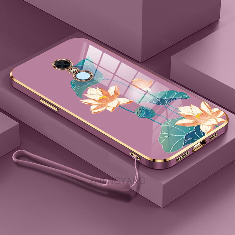 Ốp Điện Thoại TPU Dẻo Họa Tiết Hoa Sen Nhiều Màu Xinh Xắn Cho Redmi note 5 Redmi 5 Plus Redmi note 5 Redmi 5 Plus