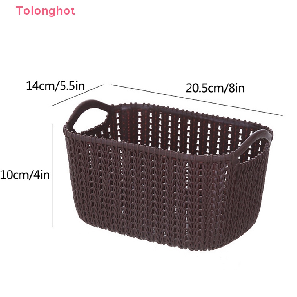 Giỏ Đựng Đồ Dùng Bằng Nhựa Thiết Kế Đục Lỗ Để Bàn Tiện Dụng